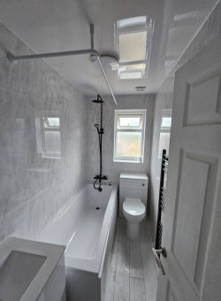 toilet bath shower sink and radiator bathroom installed by Northern Plumbing & Heating in Hull