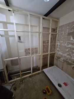 tiles tile preparation for installation in bathroom Northern Plumbing & Heating in Hull