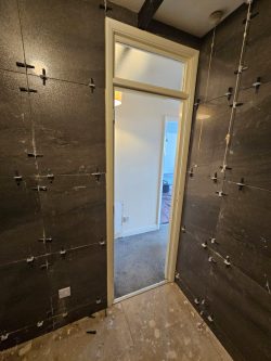 tiles tile preparation for installation in bathroom Northern Plumbing & Heating in Cottingham