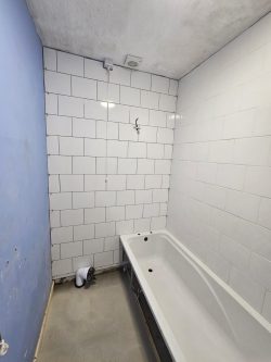 tiles tile installed in bathroom Northern Plumbing & Heating in Hull